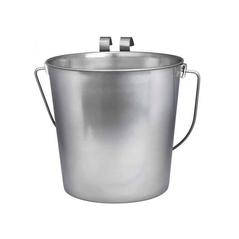Heavy Duty Flat Sided Pails with hooks Contoured handles for comfortable lifting